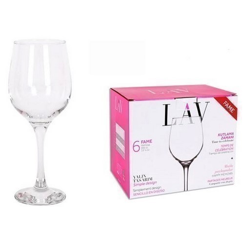 SET 6 COPAS VINO/AGUA LAV FAME 48CL